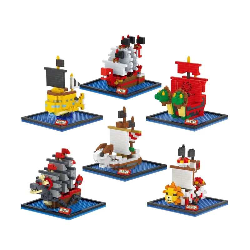 

Строительные блоки аниме «Корабль тысячи солнечных дней» Merry Pirate серии Алмазные кирпичи фигурки игрушки для рождественских подарков