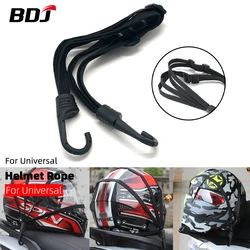 BDJ-Corda Elástica Retrátil para Capacete, Acessórios de Motocicleta, Ganchos, Bagagem Net, Correia Fixa, 60cm