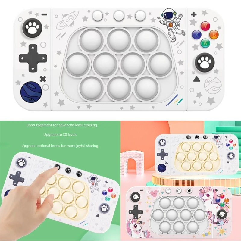 Consola de juegos portátil para niños y adultos, juguete sensorial, puzle con sonido, antiestrés