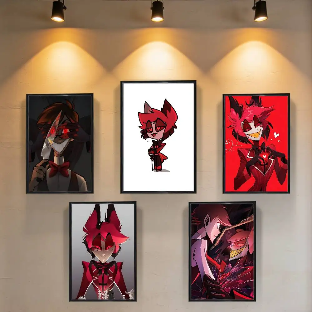 

Cryptic Alastor H-Hazbin HotelS Poster HD Art Sticky Wall Waterproof Home Living Room Bedroom Bar Aesthetic Decoration