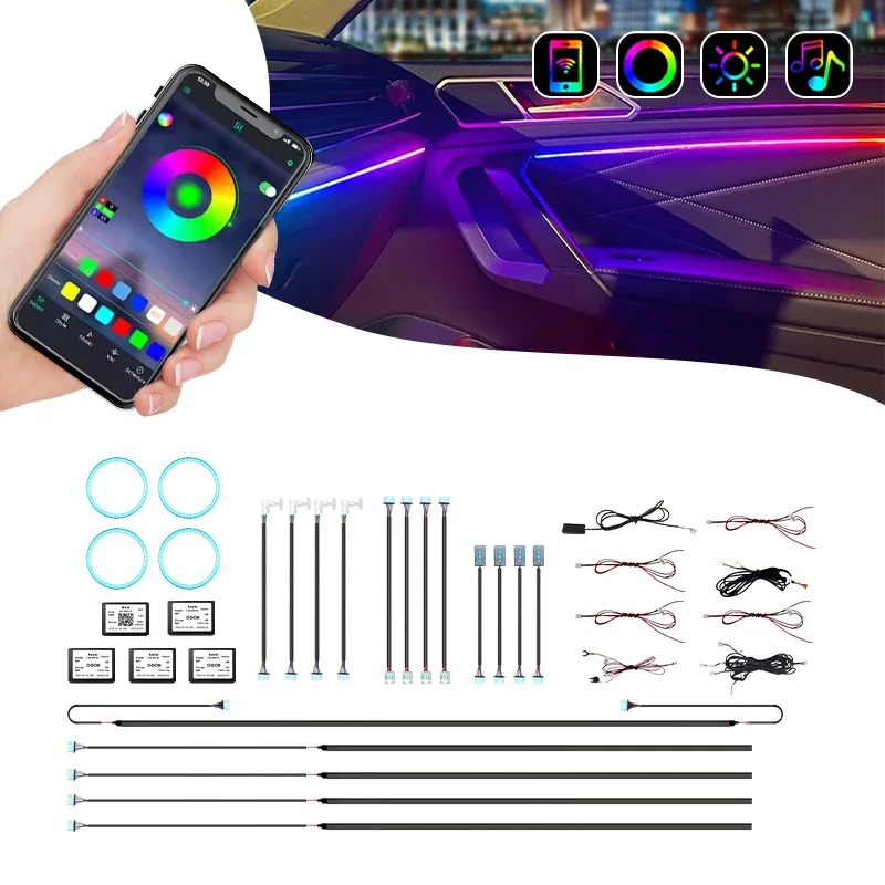 

Symphony GM Car Ambient Kit - Easy Install LED Strip Light for Vehicle Interior Lighting