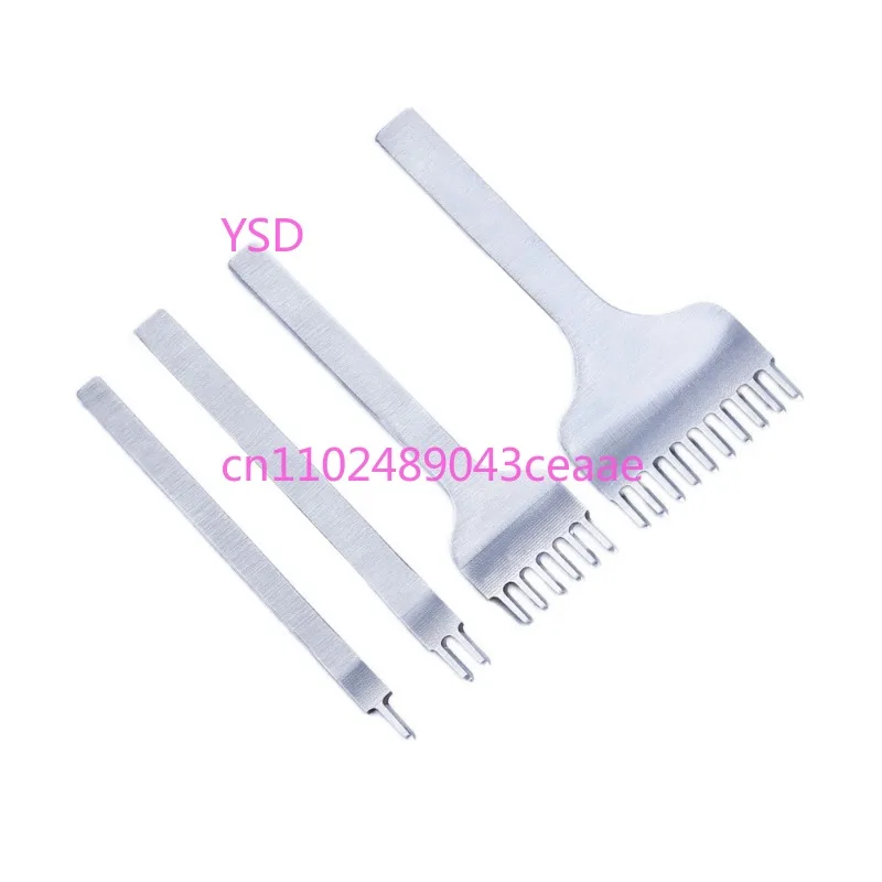 

Interdental Polishing Handmade DIY Leather Punching Stitching Tool Double Wave Stitching