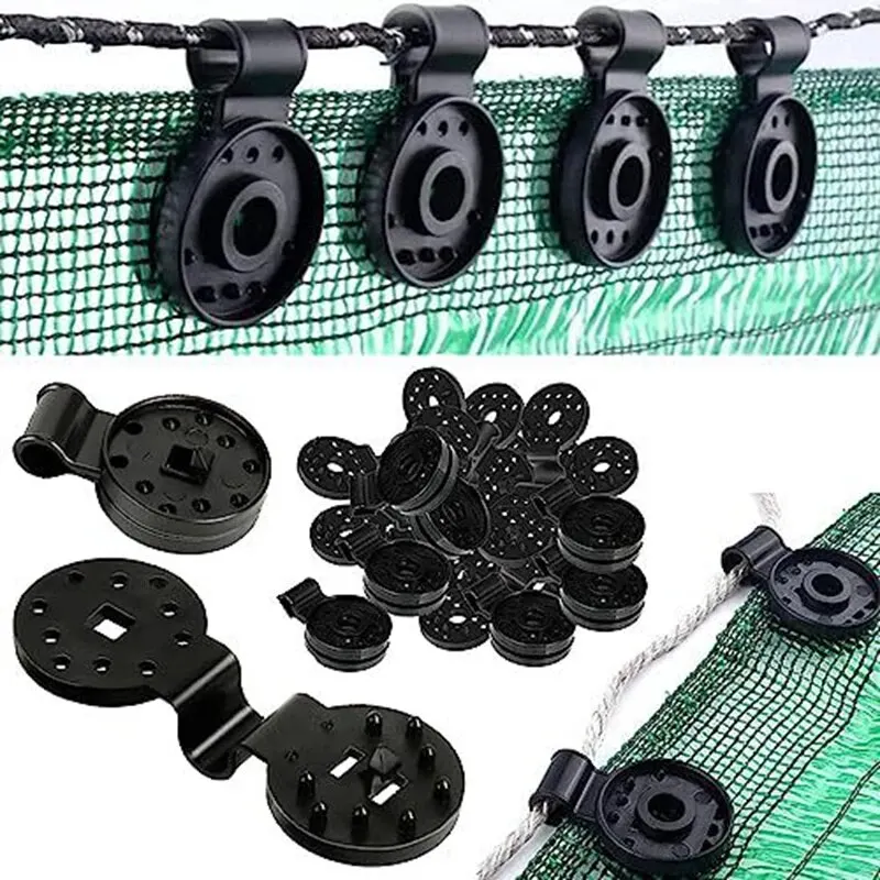 100pcs Sunshade Mesh Buckle Durable Can Withstand Bad Weather Conditions Locking Ring Design Tight And Firm Suitable For Garden image 2