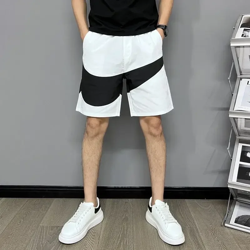 

Shorts for Men Thin Graphic Quick Dry White Man Short Pants Luxury Fashion Essential New in Pant 2025 Designer with Ice Fit Bulk