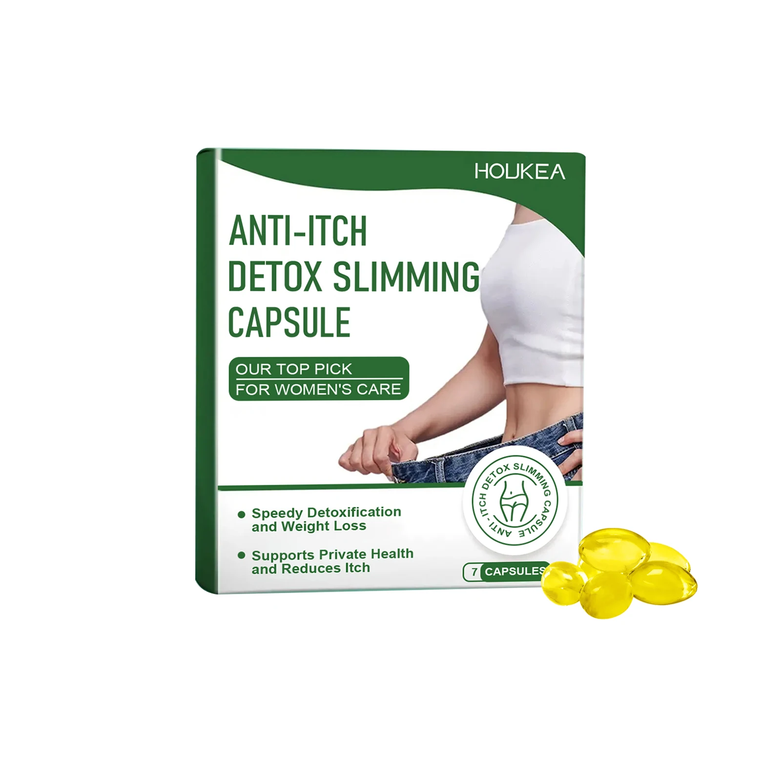 【Women Body Care Capsules Relieve Discomfort and Itching Odor Capsules Body Tightening Shrink Belly Tissue Fat Burning Capsules】