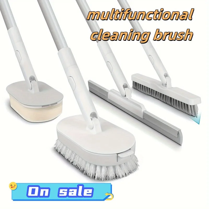 

A complete set of four cleaning tools, suitable for any room, with two powerful cleaning brushes, a wiper and a polishing brush