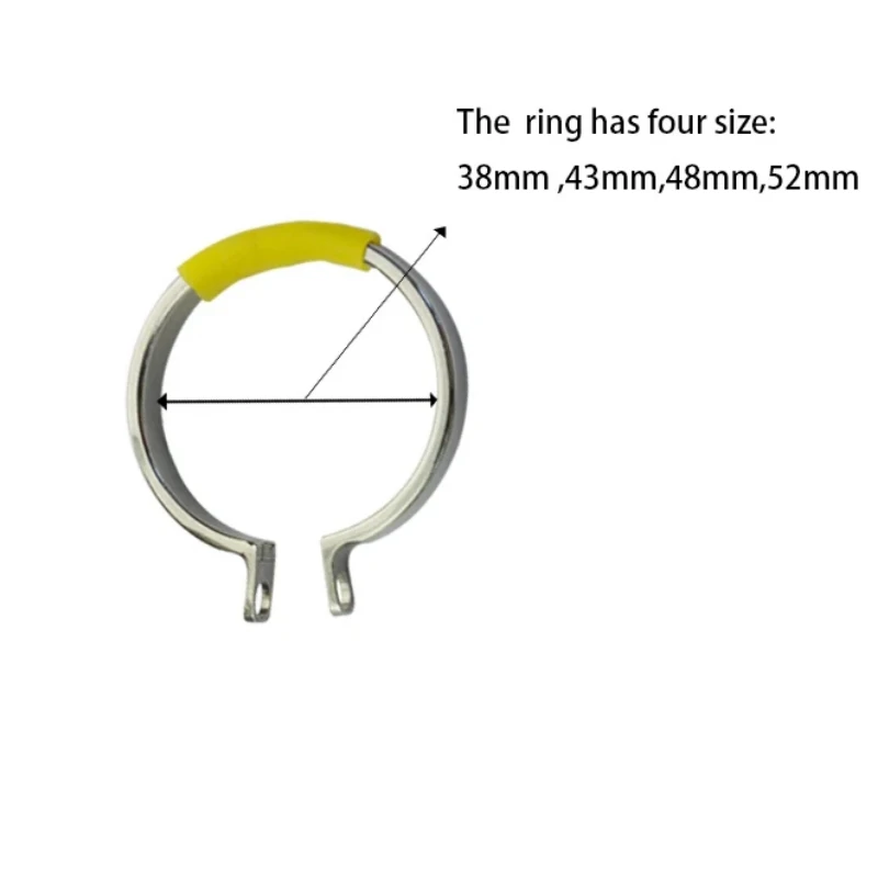 4 size for choose Penis Lock Refill Stainless Steel Cock Rings For Chastity Crafts Metal Male Chastity Device Adult Game R2