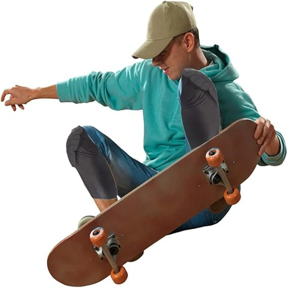 2 Stück Sport-Knieschoner und Ellbogenschoner mit Wabenstruktur für Kinder/Jugendliche von 5-15 Jahren, Schutzausrüstung für Basketball, Baseball, Fitness – Detail 13