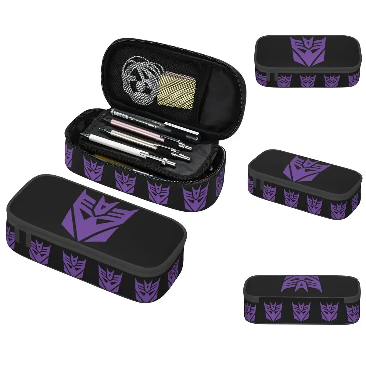 Decepticons Mask Transformers Megatron Pencil Case for Boys Girls Gifts Pen Box Pencil Bag Stationery Supplies Pen Holder Bag