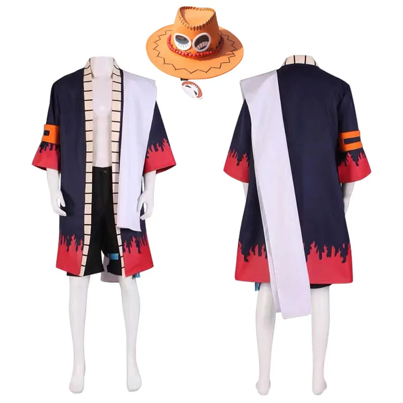 Piece Portgas·D· Ace Cosplay Costume Outfits Halloween Carnival Suit