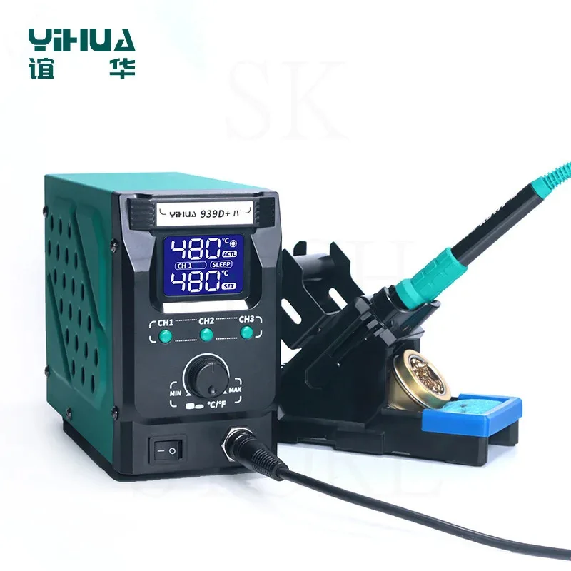 

Цифровая паяльная станция YIHUA 939D + IV 200-480 ℃, 3 дюйма, дисплей с 3-ступенчатой функцией хранения, производитель сварочных работ