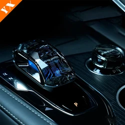 For Geely Zeekr 001 2024-2025 Rhinestone Look Trim Car Gear Shift Handle Knob Frame Cover Styling Accessories