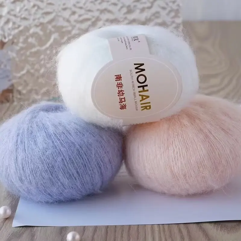 25g Mohair Yarn Yarn Knitting Wool Soft Warm Crochet Knitting Yarns Cotton Baby Wool DIY Hand-Knitted Sweater