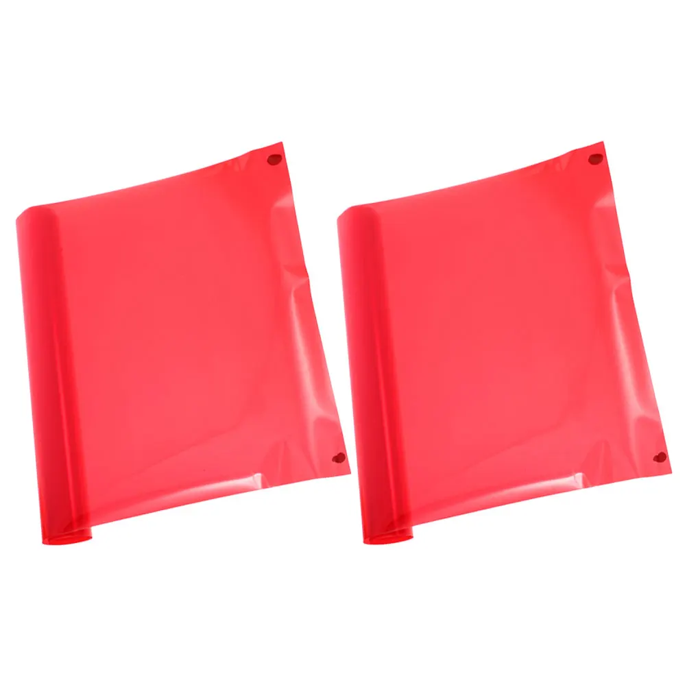 2 قطعة ضوء السيارة الأحمر التلوين 3-Layer بولي كلوريد الفينيل العلوي طبقة حماية ذاتية اللصق مقاوم للماء فيلم تغيير اللون للمصابيح الخلفية الضباب
