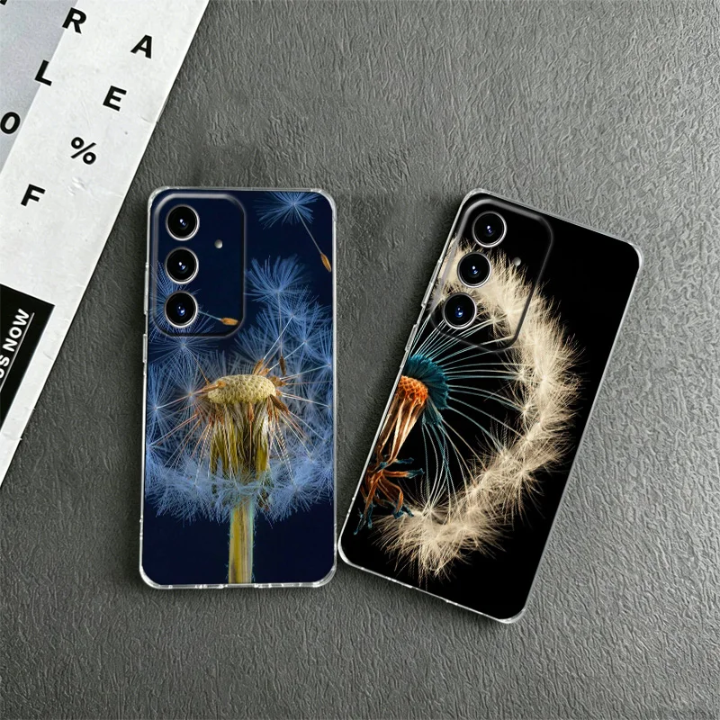 Dandelion Seeds Phone Case for Samsung A57 A56 A55 A54 A17 A16 A15 A14 A37 A36 A35 A34 A27 A26 A25 A24 A07 A06 A05S A04S Note 20