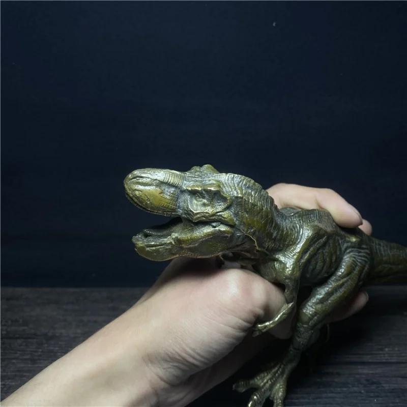 Antique Miscellaneous Antique Old Objects Collection Pure Bronze Crafts Exquisite Retro Tyrannosaurus Dinosaur Home Decoration