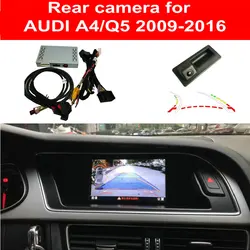 Decodificador Reverso para Câmera Traseira Audi A4, Plug and Play Cam Backup com Alça Tronco, Linha de Estacionamento Dinâmico, Interface A5, Q5