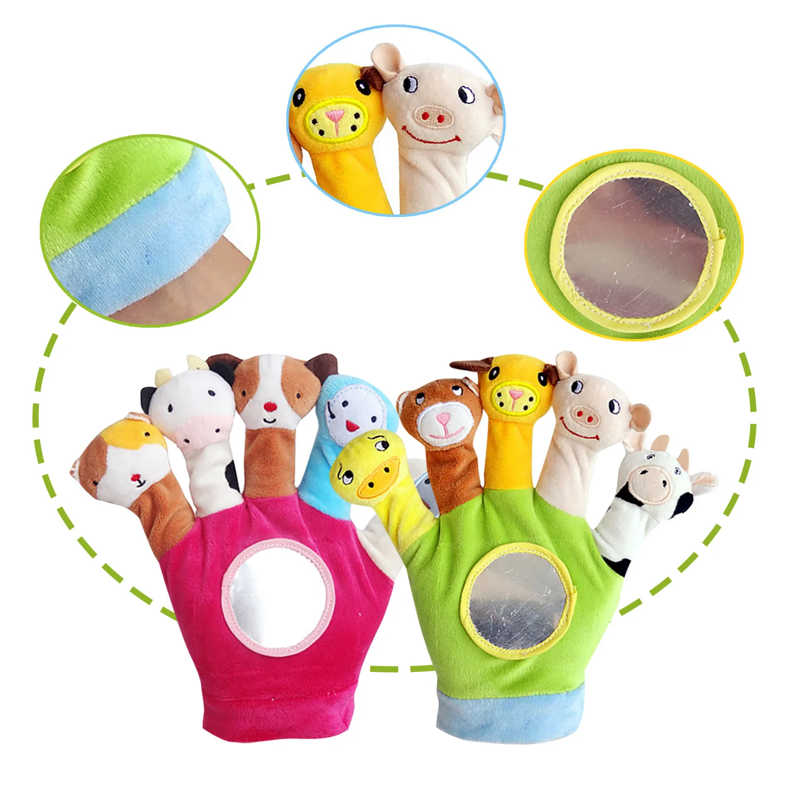 Pupazzo a mano Kawaii peluche giocattolo interattivo pupazzo a mano con bocca mobile pupazzi a mano per bambini giocattoli interattivi genitore-figlio