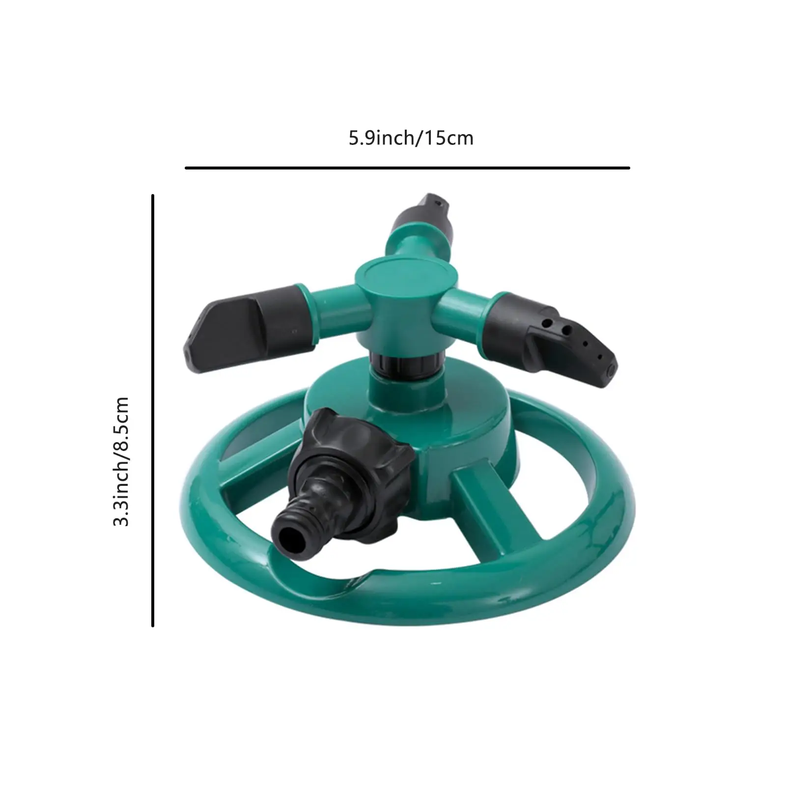 Premium 360 Degree Round Base Lawn Sprinkler Adjustable Rotating Sprinkler For Yard Garden Irrigation Water Efficient Nozzles