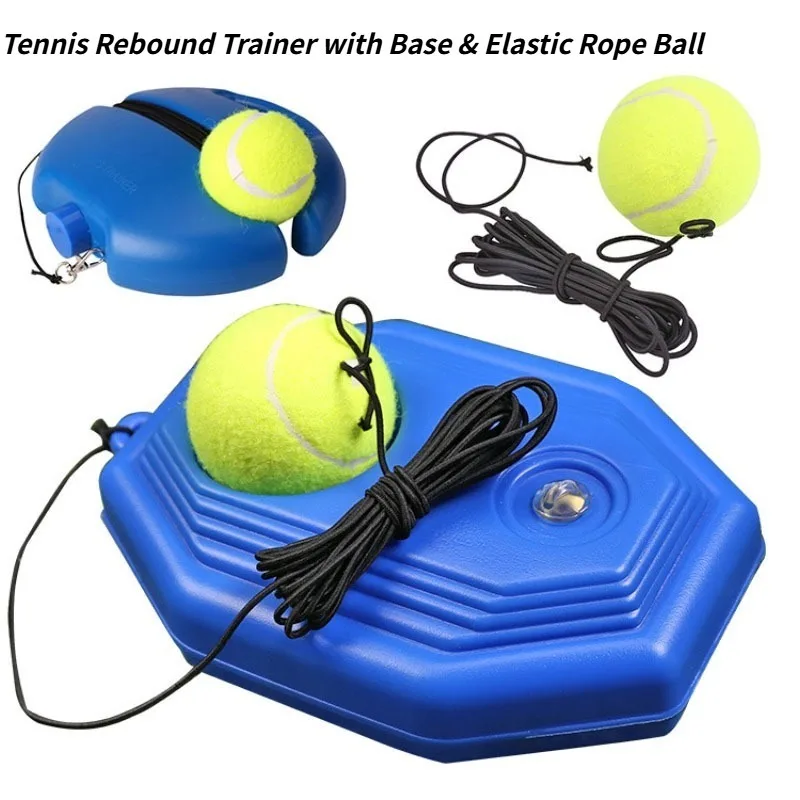 

Solo Rebound Tennis Trainer Kit with String Balls, Single Player Training Equipment for Beginners