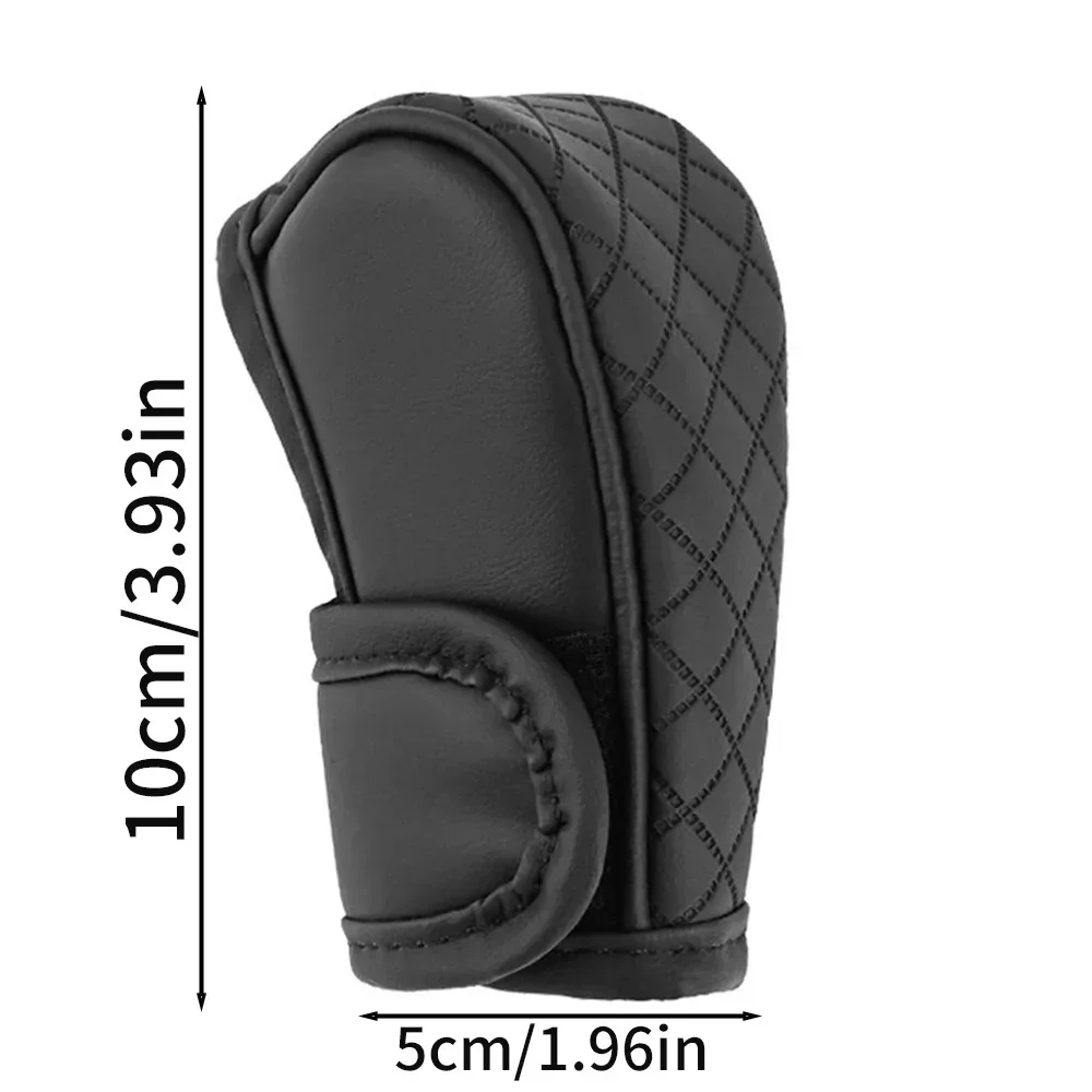 Car Shift Handle Cover Leather Universal Non-Slip Wear-resistant Shift Knob Decor Protective Interior Accessories