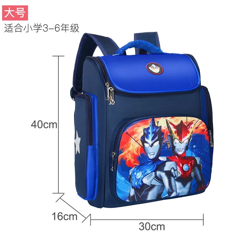 Marvel Spiderman Cartoon Anime Boys and Girls 1-3-6 Grade Children Cute Space Waterproof School Bags Kindergarten Shoulder Gifts