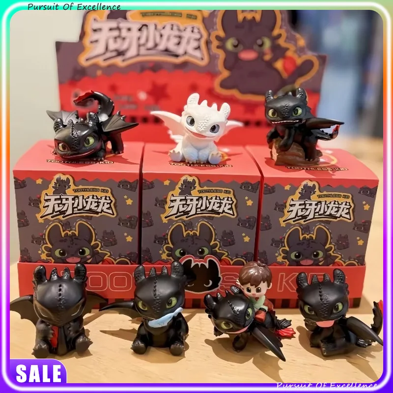 

Hot Seller Toothless Dragon Mystery Blind Box Anime Surroundings Creative Trendy Plaything Collectible Figures Surprise Gifts