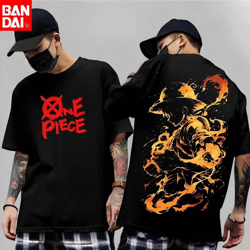 

ONE PIECE Animation Derivatives White Beard Printed Short Sleeve T-Shirt Men's and Women's 2025 Summer Fashion Casual Cotton Top