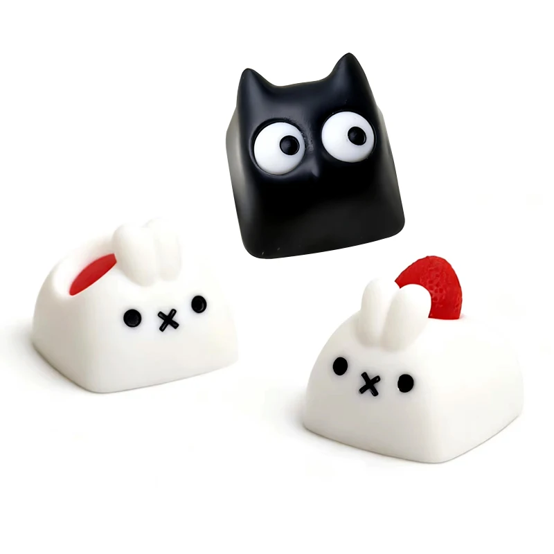 

Anime Cartoon Keycaps Resin KeyCaps DIY Cute Custom Cartoon KeyCaps for Mechanical Keyboard Accessories Holiday Gifts