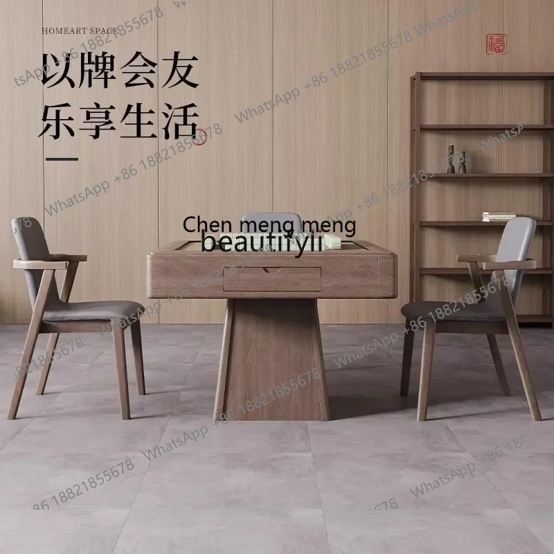 cn8350 ssMultifunctional mahjong table, dining table, dual-purpose integrated solid mahjong machine, automatic four-port machine