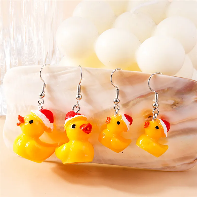 Aihua Cute Cartoon Animal Earrings Set Bowknot Sunglasses Duck Earring for Women Girls Trendy Jewelry Sets - view 2