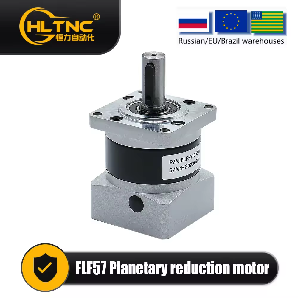 Redutor planetário flf57 adequado para nema 23 relação de engrenagem 4/5/10/20/25/50 max 25n.m para motor de passo nema23 57