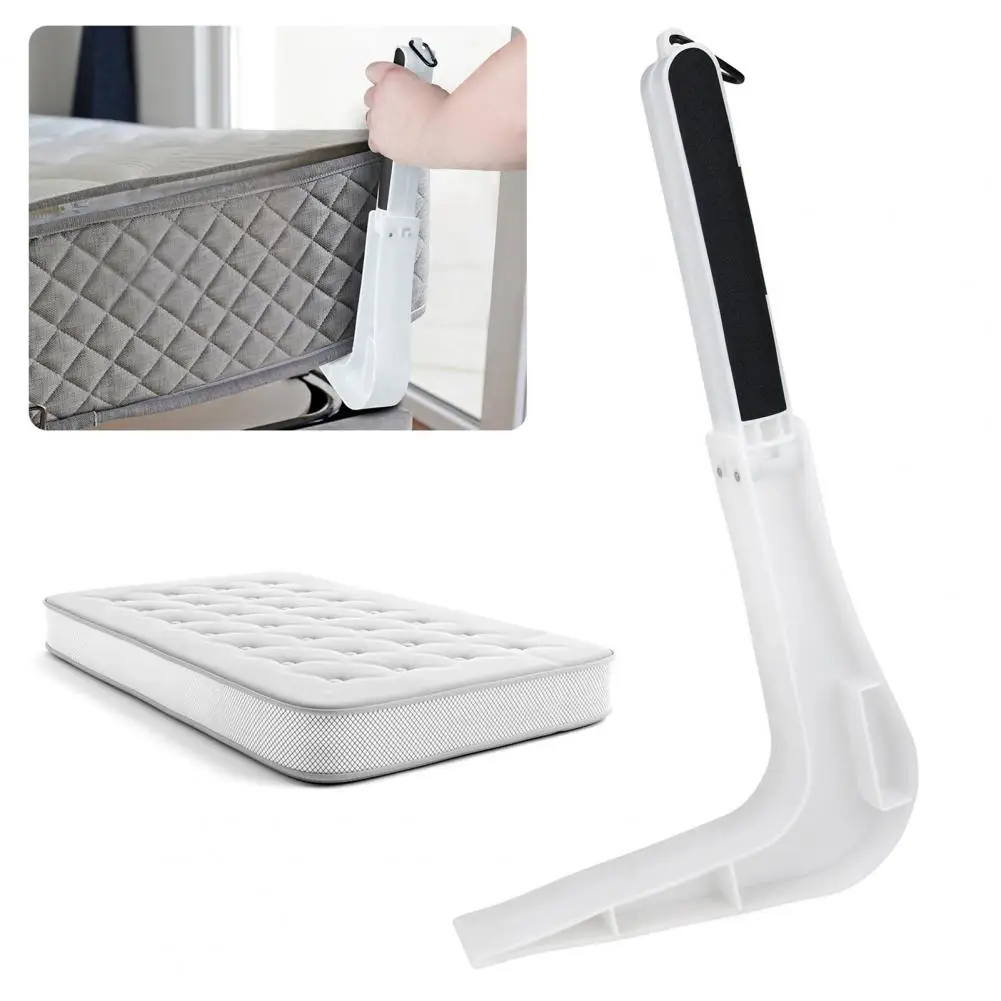 Foldable Mattress Lifter Heavy Duty Ergonomic Long Handle Mattress Riser Mattress Lifting Tool Changing Sheets Bed Maker Tools