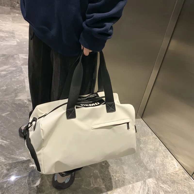 

Large Capaci Canvas Travel Bag ort Trip Men's Sports Fitn Bag Lightweight Portable Waterproof Storage Bag for Travel