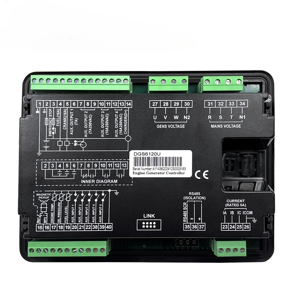 6110U 6120U Diesel Generator Controller AMF Auto Start Stop Control  Generator Parts Replace Smartgen HGM6120N