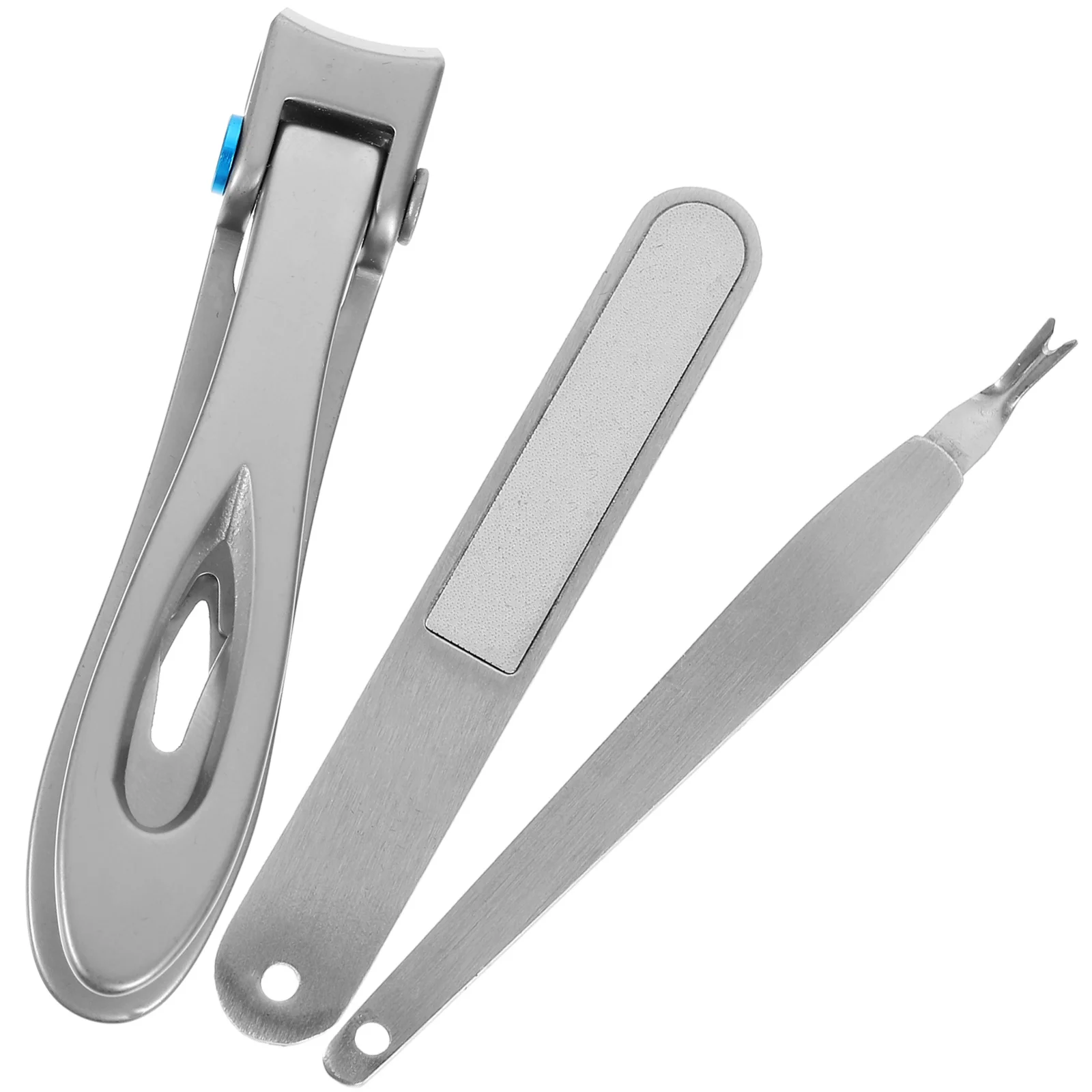 3pcs Stainless Steel Clippers Set For Fingernail Toenail Manicure Tool Durable Trimmer Metal Nail Cutter Professional Nail