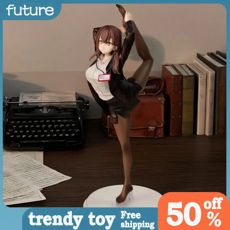 

29cm Beautiful Girl Figure Who Doesn'T Want To Work Girl Anime Collectible Model Desktop Decorations Holiday Gifts Kids Toys
