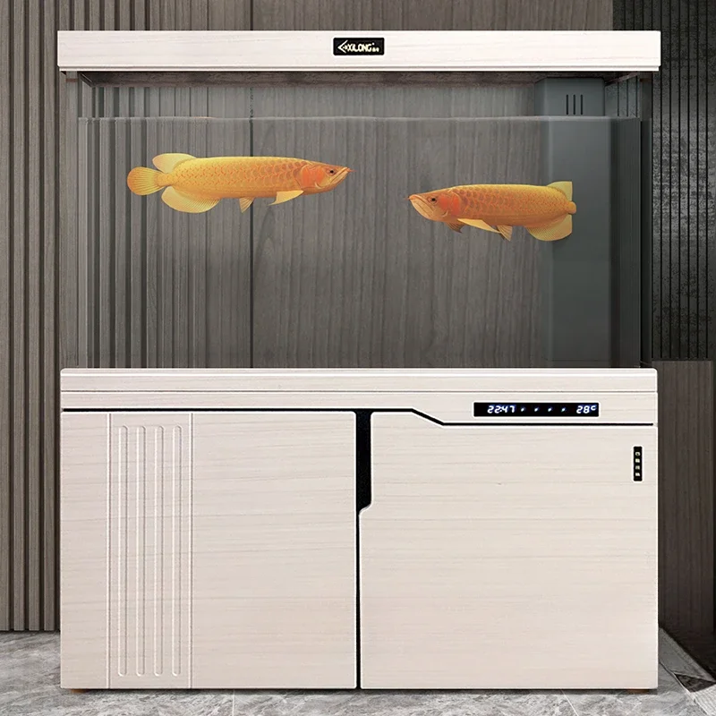 Fish Tanks Aquariums Large-sized Simple Filtration Water for Household Use Living Room Aquatic Pet Screen Pet Products 수족관 FYFT