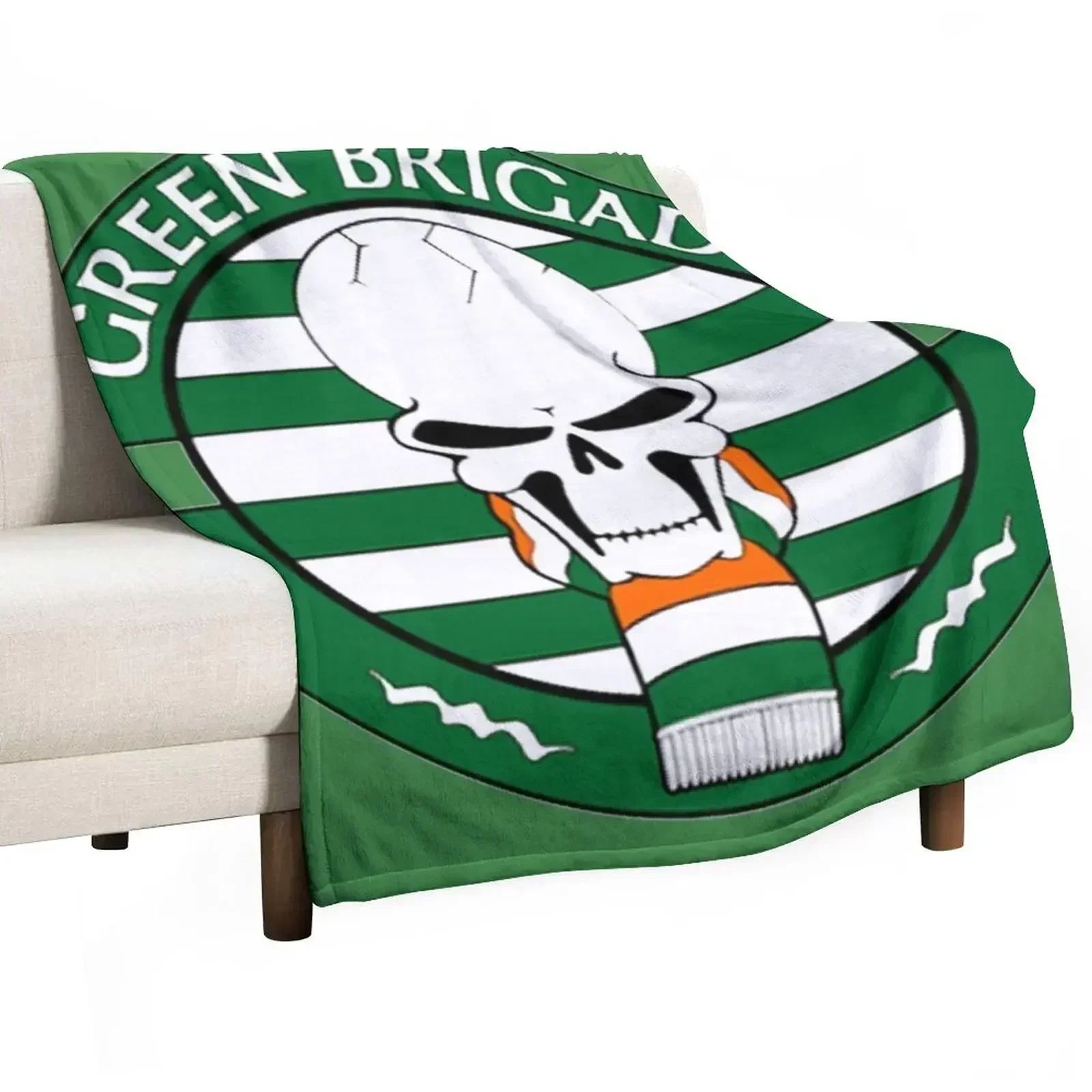 

Green Brigade Throw Blanket Hair Cute Plaid Loose Stuffeds Blankets