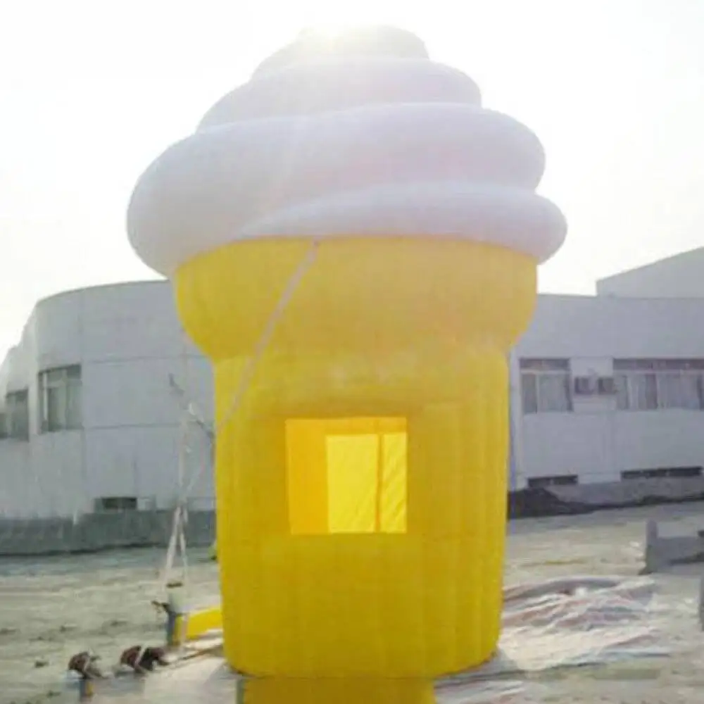 Outdoor Inflatable Concession Stand Booth Ice Cream Tent Portable Food Kiosk Treat Shop For Kids Events Advertising