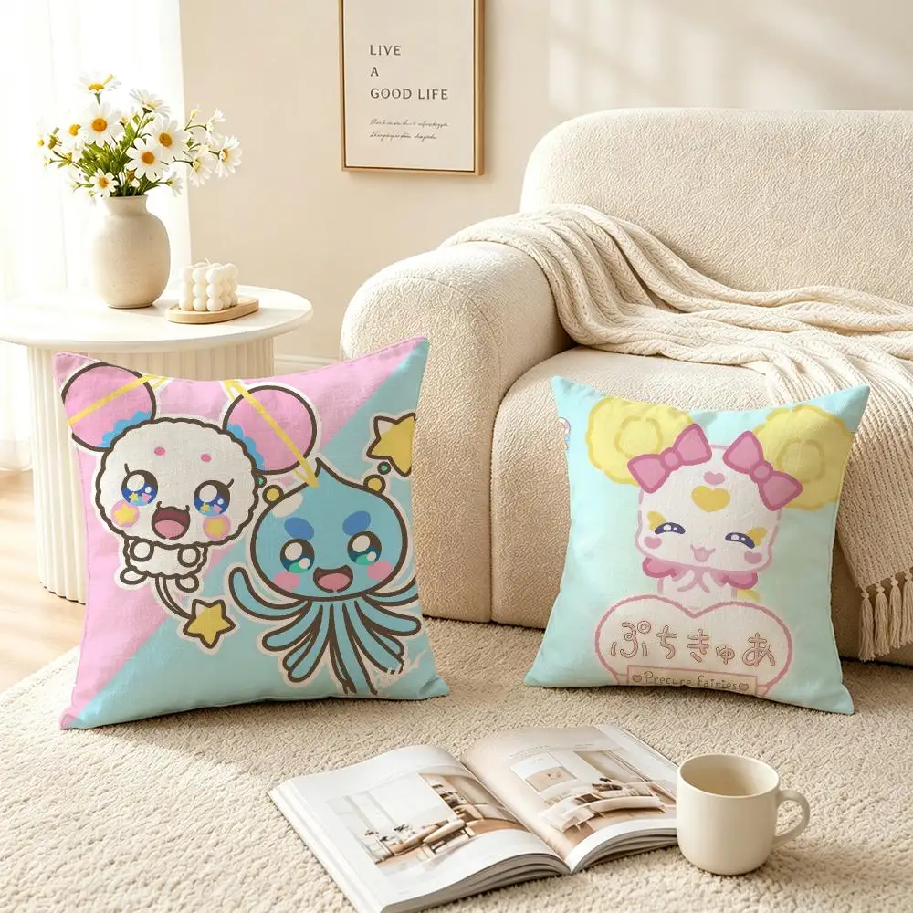 Anime Pretty Cure Cushion Cover Pillow Short Plush fresh natural Cushion for Living Room Bedroom Sofa Home Decoration