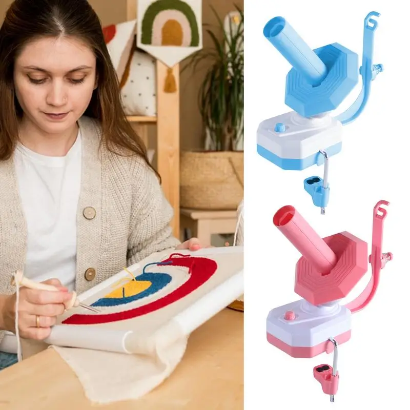 Automatic Yarn Ball Winder Electric String Yarn Cake Winder Adjustable Weaving Ball Winders for Crocheters Knitters Crocheting