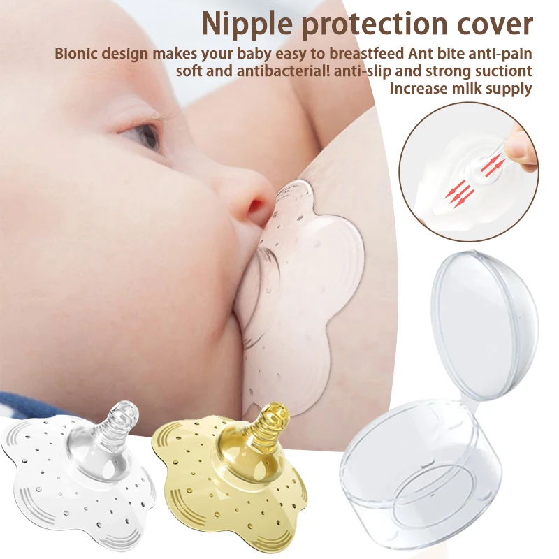 

Новый детский бюстгальтер в стиле сосков с силиконовыми подушечками для груди с двухслойными подушечками для груди, чтобы помочь в кормлении и предотвратить разлив молока.