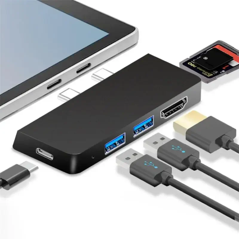 

Hub 5/6 in 1 USB Docking Station with 4K HDTV-compatible USB 3.0 Memory Card Slot Reader