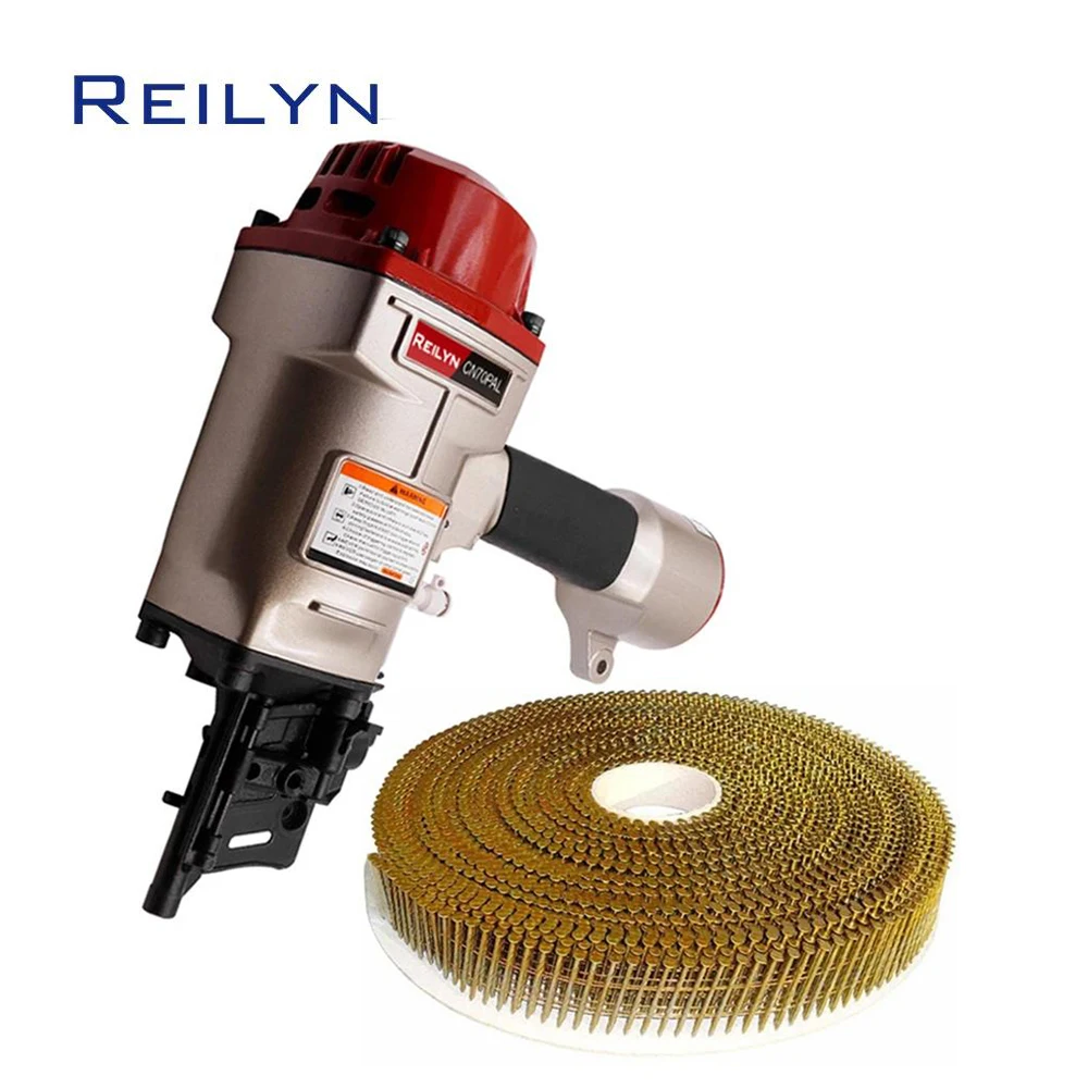 Coil Nailer Gun CN70PAL Industrial Automatic Nailing Machine for making Crating, Pallets, Board Pneumatic Tools