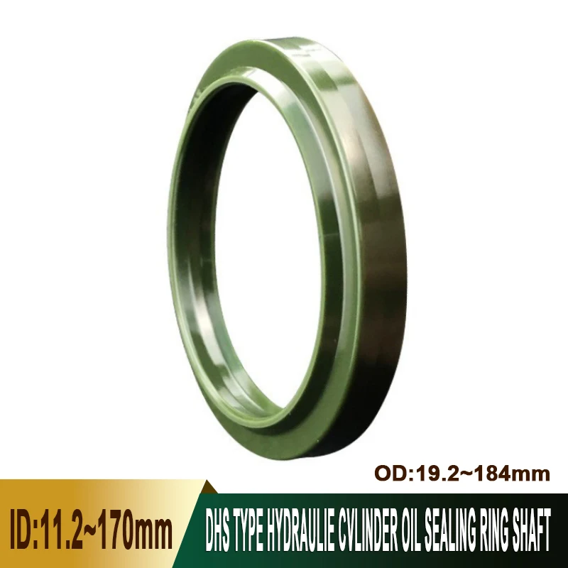 1Pcs ID11.2mm-170mm Polyurethane DHS Type Oil Seal Hydraulic Cylinder Wear-Resistant Material C-Type Bidirectional Sealing Ring
