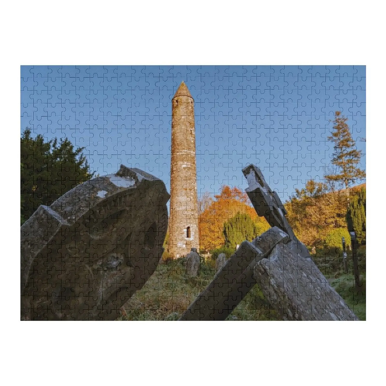 

The Round Tower at Glendalough, County Wicklow, Ireland Jigsaw Puzzle Custom Name Wood Wood Adults Personalised Name Puzzle