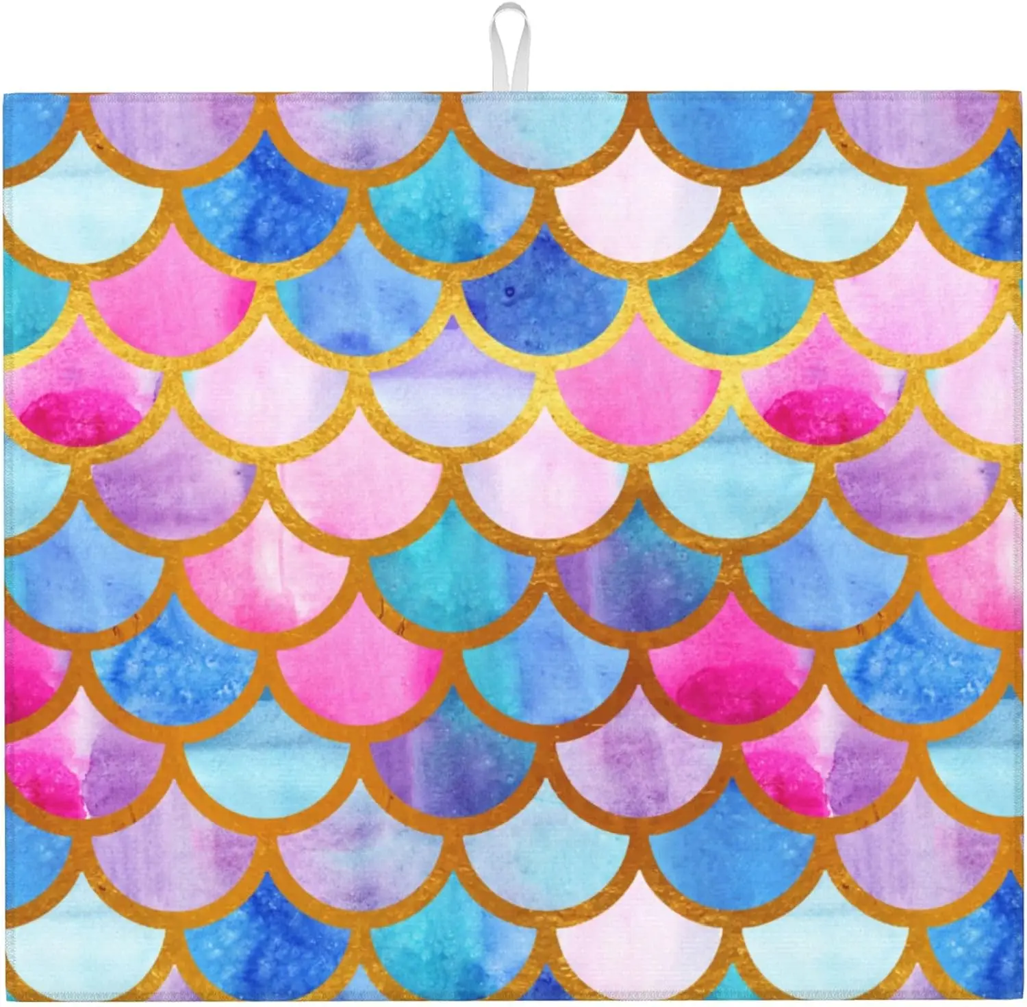 

Cute Mermaid Dish Mat Drying Kitchen Mat Microfiber Absorbent Fast Dry kitchen accessories