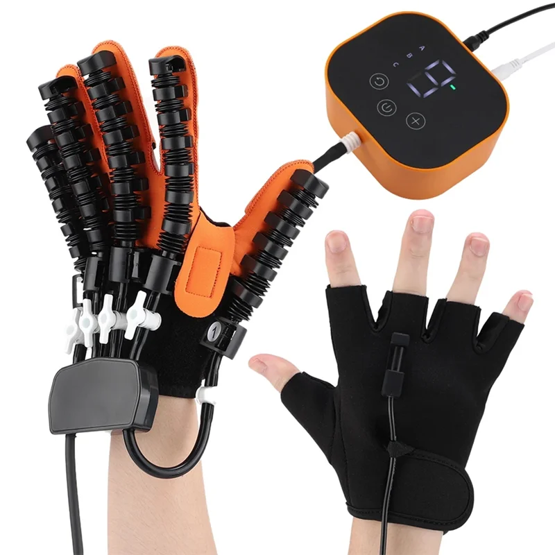 

SANQ Hand Rehabilitation Glove-Adjustable Stroke Recovery Trainer For Finger Wrist&Grip Strength Home Therapy Forhemipl(US),A US