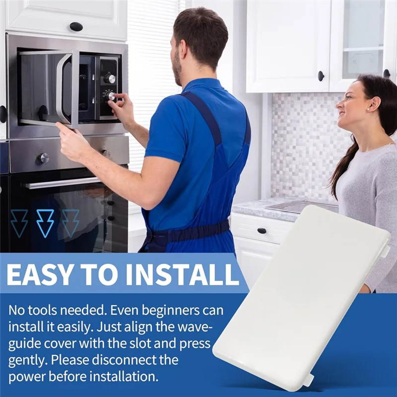 N95R Replacement Inlet Cover W10533497 3021428 For Whirlpool Maytag WMH73521CW,Microwave Oven Wave Guide Cover